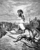 King David (D. 973 B.C.). /Nking Of Judah And Israel. David And Goliath (I Samuel 17: 49, 51). Wood Engraving After Gustave Dor_. Poster Print by Granger Collection - Item # VARGRC0013904