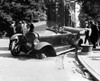 Car Accident, C1919. /Nmen Examining A Wrecked Car On The Side Of An American Street. Photograph, C1919. Poster Print by Granger Collection - Item # VARGRC0164140