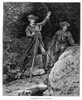 George Washington /N(1732-1799). First President Of The United States. George Washington Surveying Lord Fairfax'S Land In 1748. Engraving, 1881. Poster Print by Granger Collection - Item # VARGRC0001087