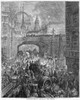 Dor_: London, 1872. /N'Ludgate Hill-A Block In The Street.' Wood Engraving After Gustave Dor_ From 'London: A Pilgrimage,' 1872. Poster Print by Granger Collection - Item # VARGRC0004170