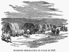 Mormons Emigrating, 1847. /Nmormons Emigrating To Utah. Wood Engraving, American, 1870. Poster Print by Granger Collection - Item # VARGRC0044945