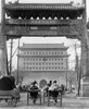 China: Peking, C1925. /Na View Of The Chien Men Gate With Carts Going Under Its Carved Pavilion, Along Chien Men Street, Peking, China. Photograph, C1925. Poster Print by Granger Collection - Item # VARGRC0116786