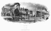 Locomotive, C1870. /N'On Time.' Steel Engraving From An American Banknote, C1870. Poster Print by Granger Collection - Item # VARGRC0000039