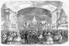 Saratoga Springs, 1865. /Ncelebrating July Fourth With A Grand Ball At The Union Hotel In Saratoga, New York, In 1865. Wood Engraving From A Contemporary American Newspaper. Poster Print by Granger Collection - Item # VARGRC0088567