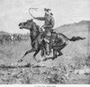 In With The Horse Herd. /Nwood Engraving, 1888, After A Drawing By Frederic Remington (1861-1908). Poster Print by Granger Collection - Item # VARGRC0003185