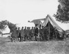 Lincoln & Mcclellan. /Nabraham Lincoln With General George B. Mcclellan (Facing Lincoln) And Suite On Antietam Battlefield. Photographed By Alexander Gardner On 3 October 1862. Poster Print by Granger Collection - Item # VARGRC0004940