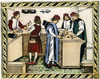 Medici Bank, 15Th Century. /Ninterior Of A Bank Owned By The Medici Family Of Florence. Woodcut, Italian, 15Th Century. Poster Print by Granger Collection - Item # VARGRC0081371