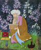 India: Poet, 17Th Century. /Nan Indian Poet Seated In A Cherry Blossom Garden. Painted During The Reign Of Mughal Emperor Shah Jahan, 1628-1658. Poster Print by Granger Collection - Item # VARGRC0119586