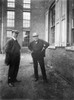 Thomas Edison (1847-1931). /Namerican Inventor. Edison (Right) And An Unidentified Man Outside Of Edison'S West Orange, New Jersey Laboratory. Poster Print by Granger Collection - Item # VARGRC0056197