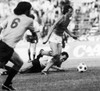Johan Cruyff (1947- ). /Ndutch Soccer Player. Cruyff Runs Through Uruguay'S Defense During The 1974 World Cup, Held In West Germany. Poster Print by Granger Collection - Item # VARGRC0131302