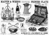 Housewares Ad, 1890. /Nenglish Newspaper Advertisement For Mappin & Webb'S Silver Plated Products, 1890. Poster Print by Granger Collection - Item # VARGRC0090790