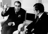 Leonid Brezhnev (1906-1982). /Nsoviet Political Leader. Brezhnev At A White House Meeting With President Richard Nixon, 1973. Poster Print by Granger Collection - Item # VARGRC0017126