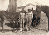 Child Labor, 1917. /Na Pair Of Truants, Tending Their Father'S Mules During School Hours. Boys Are 9 And 11 Years Old, Oklahoma City, Oklahoma. Photograph, April, 1917 By Lewis Hine. Poster Print by Granger Collection - Item # VARGRC0106891