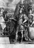 Louis Xiv (1638-1715)./Nking Of France, 1643-1715. Louis Xiv As A Roman Emperor Giving Orders. Line Engraving, 18Th Century. Poster Print by Granger Collection - Item # VARGRC0127227