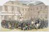 France: Revolution, 1848. /Nrioters At The Palais Royal In Paris During The Revolution Of 1848: Wood Engraving From A Contemporary English Newspaper. Poster Print by Granger Collection - Item # VARGRC0049398