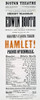 Shakespeare: Hamlet, 1863. /Nplaybill For An 1863 Performance Of "Hamlet" Starring Edwin Booth At The Boston Theatre. Poster Print by Granger Collection - Item # VARGRC0046235