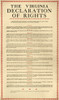 Virginia Constitution, 1776. /Nthe Declaration Of Rights To The Virginia Constitution, Written By George Mason And Adopted By The Virginia House Of Delegates At Williamsburg, 12 June 1776. Poster Print by Granger Collection - Item # VARGRC0007079