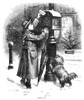 Nast: Christmas, 1879. /N'The Christmas Post.' A Boy Mailing A Letter To Santa Claus. Engraving By Thomas Nast From Harper'S Weekly, 4 January 1879. Poster Print by Granger Collection - Item # VARGRC0266454