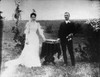 Prairie: Wedding, 1890S. /Na Young Couple Posing For Their Wedding Photograph On The Prairie In Nebraska, 1890S. Poster Print by Granger Collection - Item # VARGRC0132537