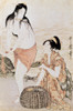 Japan: Abalone Divers. /Ntwo Women Abalone Divers In Japan. Woodblock Print By Kitagawa Utamaro, 1797-98. Poster Print by Granger Collection - Item # VARGRC0165644