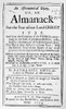 Almanac, 1735. /Ntitle Page Of An Almanac By Nathaniel Ames, Printed In Boston, Massachusetts, 1735. Poster Print by Granger Collection - Item # VARGRC0175831