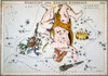 Constellation: Hercules./Nastronomical Chart Showing The Constellations Hercules, Cerberus, And Corona Borealis. Etching By Sidney Hall From 'Urania'S Mirror', 1825. Poster Print by Granger Collection - Item # VARGRC0408704