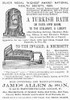 Turkish Bath, 1883. /Nenglish Newspaper Advertisement, 1883. Poster Print by Granger Collection - Item # VARGRC0090708