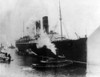 New York: Lusitania, 1914. /Nthe Cunard Steamship 'Lusitania' At New York Harbor, 6 March 1914. Poster Print by Granger Collection - Item # VARGRC0110551
