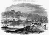 Civil War: Red River, 1863. /Nadmiral David Dixon Porter'S Fleet Of Ironclads On The Red River, March 1863. Wood Engraving From A Contemporary American Newspaper. Poster Print by Granger Collection - Item # VARGRC0032038