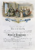 Temperance Certificate. /Nmembership Certificate Of The Sons Of Temperance. American Lithograph, 1857. Poster Print by Granger Collection - Item # VARGRC0008210