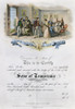 Temperance Certificate. /Nmembership Certificate Of The Sons Of Temperance. American Lithograph, 1857. Poster Print by Granger Collection - Item # VARGRC0008210