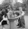Central Park, 1942. /Na Family At The Drinking Fountain In Central Park In New York City. Photograph By Marjory Collins, 1942. Poster Print by Granger Collection - Item # VARGRC0352186