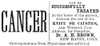 Patent Medicine, 1876. /Namerican Patent Medicine Advertisement, 1876, For Cancer Treatment. Poster Print by Granger Collection - Item # VARGRC0002997