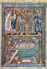English Psalter, C1215. /Ncain Cursed And Lamech Slaying Cain (Top); Noah Building The Ark (Bottom). English Psalter Illumination, C1215. Poster Print by Granger Collection - Item # VARGRC0049759