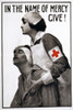 Red Cross Poster, 1917. /Namerican Red Cross Fundraising Poster With A Red Cross Nurse Tending To A Wounded Soldier. Lithograph By Albert Herter, 1917. Poster Print by Granger Collection - Item # VARGRC0162771