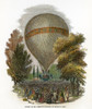 'Great Nassau' Balloon. /Nascent Made By Charles Green In His 'Great Nassau' Ballon At London, England, In August 1845. Wood Engraving From A Contemporary English Newspaper. Poster Print by Granger Collection - Item # VARGRC0005815