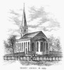 New York: Trinity Church. /Ntrinity Church On Lower Broadway As It Looked In 1775. Wood Engraving, American, 1875. Poster Print by Granger Collection - Item # VARGRC0124505