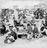 China: Peking, C1901. /Na Market In Northern Peking, Looking Toward The Drum Tower From Near The Imperial City Gate. Stereograph, C1901. Poster Print by Granger Collection - Item # VARGRC0116522