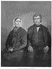 Peter Cartwright /N(1785-1872). American Methodist Cleric, With His Wife. Wood Engraving After A Daguerreotype, C. 1866. Poster Print by Granger Collection - Item # VARGRC0059031