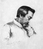 Heinrich Heine (1797-1856). /Ngerman Poet And Critic. Drawing, 1851, By Ernst Benedict Kietz. Poster Print by Granger Collection - Item # VARGRC0068701