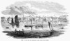Portland, Maine, 1853. /Na View Of The City Of Portland, Maine, From The Deepwater Harbor On Casco Bay. Wood Engraving, American, 1853. Poster Print by Granger Collection - Item # VARGRC0058483