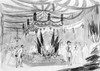 Chicago: Lincoln Funeral. /Npublic Viewing Of The Body Of President Abraham Lincoln At Chicago'S City Hall, 2 May 1865. Pencil Drawing, 1865, By William Waud. Poster Print by Granger Collection - Item # VARGRC0089949