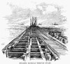 Nicaragua: Railway, 1891. /N'Building Railroad Through Swamp.' Wood Engraving, American, 1891. Poster Print by Granger Collection - Item # VARGRC0000106