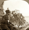 World War I: Duino Castle. /Nan Italian Soldier Poses At The Castle Of Duino On The Gulf Of Trieste. Stereograph, Late 1918. Poster Print by Granger Collection - Item # VARGRC0053950
