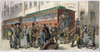Immigrants: New York, 1880. /Neuropean Immigrants At The Railroad Station In New York City Embarking For The West. Wood Engraving, American, 1880. Poster Print by Granger Collection - Item # VARGRC0049950