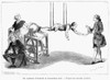 Electrical Experiment. /Na 18Th Century Electrical Experiment. French Engraving, 1879. Poster Print by Granger Collection - Item # VARGRC0059877