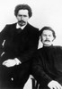 Andreyev And Gorki. /Nrussian Writers, Leonid Nikolaevich Andreyev (1871-1919), Left, And Maxim Gorki (1868-1936). Poster Print by Granger Collection - Item # VARGRC0068926