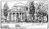 Jefferson: Monticello. /Nmonticello, The Home Of Thomas Jefferson Near Charlottesville, Virginia. Line Drawing. Poster Print by Granger Collection - Item # VARGRC0100532