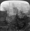 San Francisco Earthquake. /Naerial View Of Market Street With Fires Blazing, Following The Earthquake Of 18 April 1906. Stereograph, 1906. Poster Print by Granger Collection - Item # VARGRC0119557