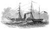 Merchant Steamship, 1847. /Nthe American Steamship 'Washington.' Wood Engraving, 1847. Poster Print by Granger Collection - Item # VARGRC0050621